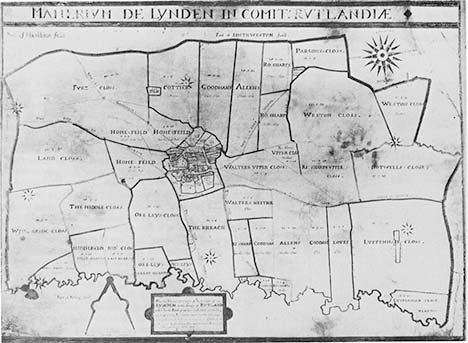 1600s Lyndon Land Allotments Map