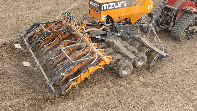 Drilling into overwintered stubble