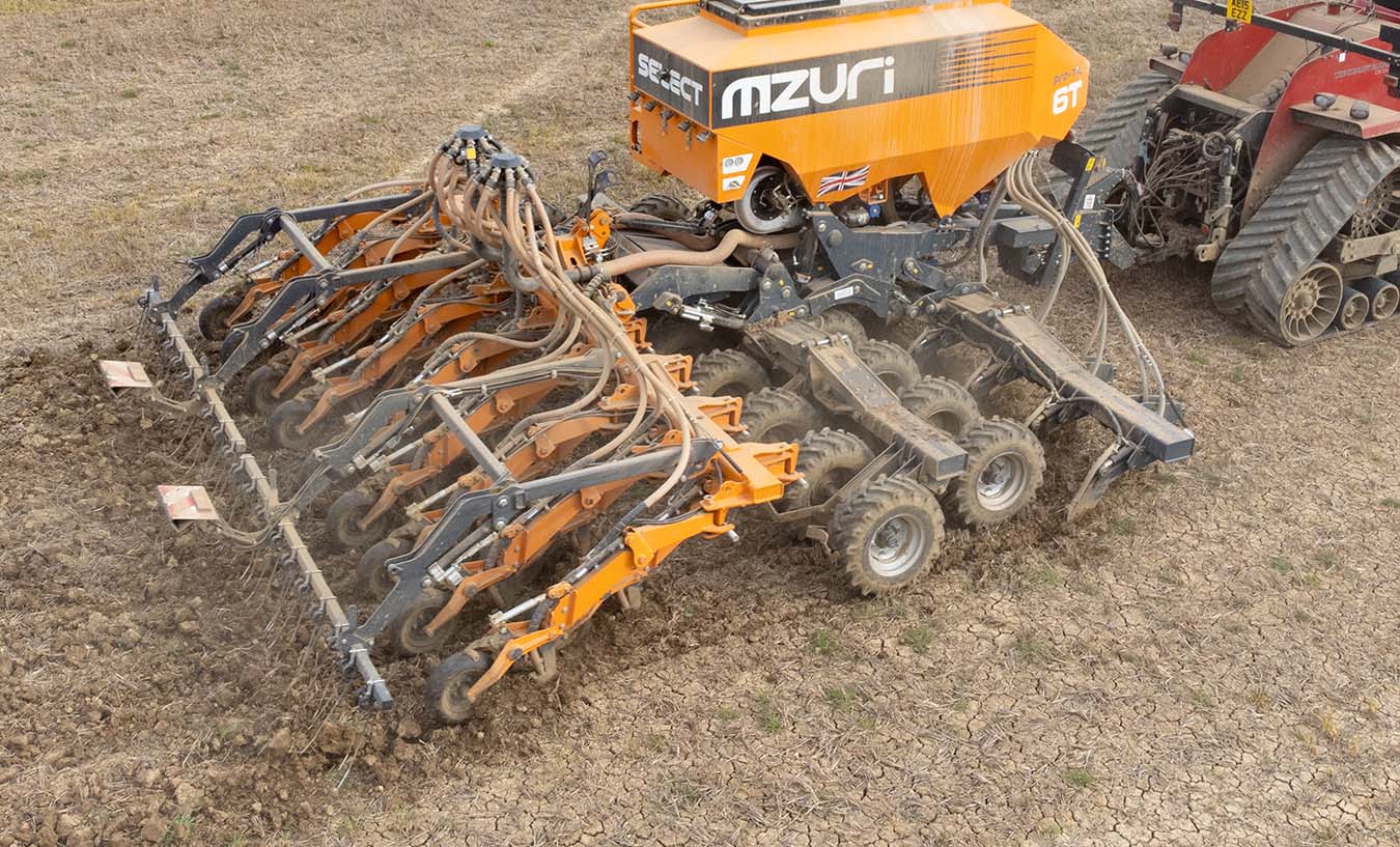 Drilling into overwintered stubble